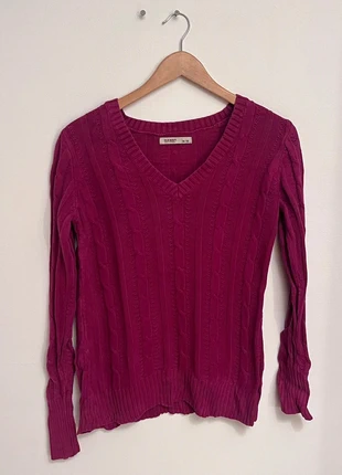 Pull en maille col V Old Navy bordeaux- M Femme, marke: Old Navy, zustand: Sehr gut, größe: M / 38 / 10, 6,00 €, 7,00 € inklusive Vinted-Käuferschutz