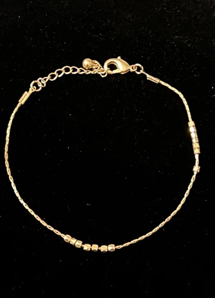 Petit bracelet fin doré – poignet ou cheville avec petite perles, brand: Vintage Dressing, condition: Very good, €8.00, €9.10 includes Buyer Protection