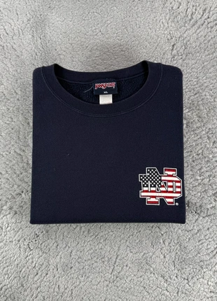 Pull Col Rond Jansport Sweater Sweatshirt Vintage Coton | Bleu marine | Taille XL 00529, marca: JanSport, estado: Bom, tamanho: XL, €8.00, €9.10 inclui Proteção do Comprador Pro