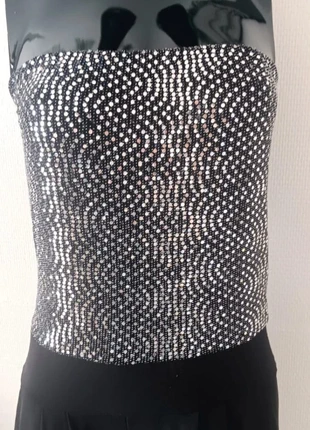 Combinaison bustier sequins argentés taille L /40, marca: Boutique indépendante, estado: Muito bom, tamanho: L / 40 / 12, €13.95, €15.35 inclui Proteção do Comprador