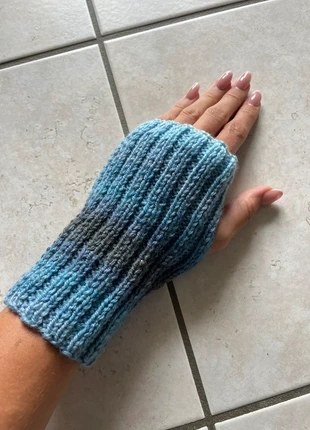 Mitaines bleues dégradé hiver noel, condition: Very good, size: One size, €8.00, €9.10 includes Buyer Protection