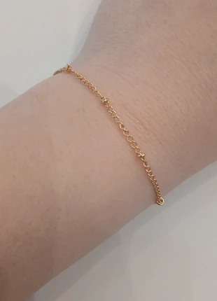 Bracelet fin doré – acier inoxydable (longueur réglable), brand: Tendance, condition: Very good, €1.00, €1.75 includes Buyer Protection Pro