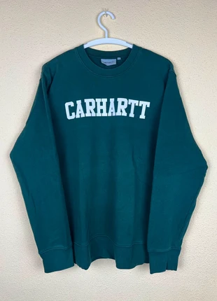Carhartt WIP College Logo Sweatshirt – Deep Green – Size S (Oversized Fit), marca: Carhartt, estado: Muy bueno, tamaño: S, 22,95 €, 24,80 € Protección al comprador incluida
