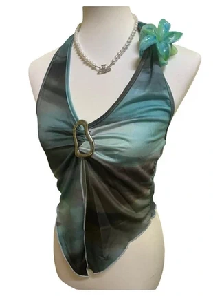 canotta celeste nuova, marque: Top Vintage, état: Très bon état, taille: M / 38 / 10, 12,00 €, 13,30 € Protection acheteurs incluse