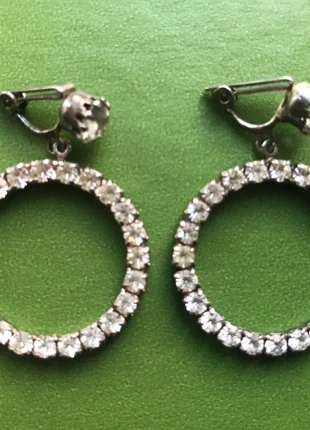 Boucles d'oreilles clip vintage strass parfait état, marque: Vintage Chic, état: Très bon état, 10,00 €, 11,20 € Protection acheteurs incluse