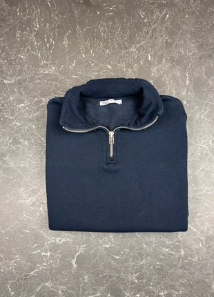 Marque : Pull Zip Zara Half Zip | Taille S | Etat: très bon | Couleur: Bleu, brand: Zara, condition: Very good, size: S, €25.00, €26.95 includes Buyer Protection