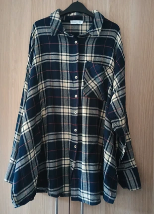 Primark Oversized Navy Check Flannel Shirt – XL, brand: Primark, condition: Very good, size: XL / UK 20-22, £2.00, £2.80 includes Buyer Protection