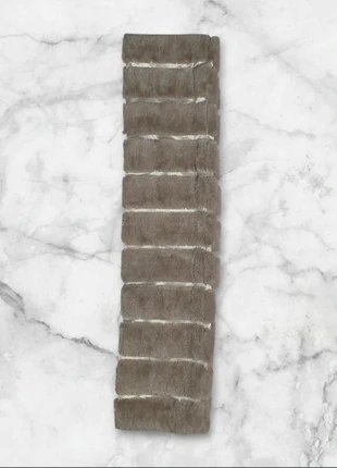 Écharpe fausse fourrure beige rayée brillante style luxe, brand: Tendance, condition: Very good, €7.95, €9.05 includes Buyer Protection