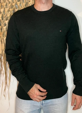 Pull Crew Neck Tommy Hilfiger en laine Vert foncé Taille L, marke: Tommy Hilfiger, zustand: Sehr gut, größe: L, 40,00 €, 42,70 € inklusive Vinted-Käuferschutz