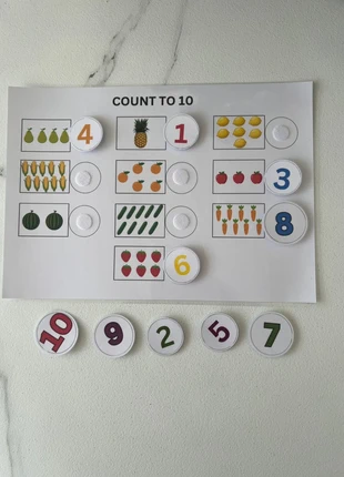 Count to 10 EYFS velcro activity, brand: Learning Resources, condition: Very good, size: One size, £2.50, £3.00 includes Buyer Protection