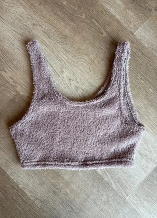 Brassière débardeur crop top moumoute douce Lila violette femme S 36, marca: Shein, estado: Muy bueno, tamaño: S / 36 / 8, 5,00 €, 5,95 € Protección al comprador incluida