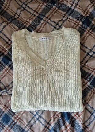 Maglione/pullover bianco intrecciato scollo a v, brand: Pullover, condizioni: Nuovo senza cartellino, taglia: XL / IT 46 / EU 42, €5.00, €5.95 include la Protezione acquisti