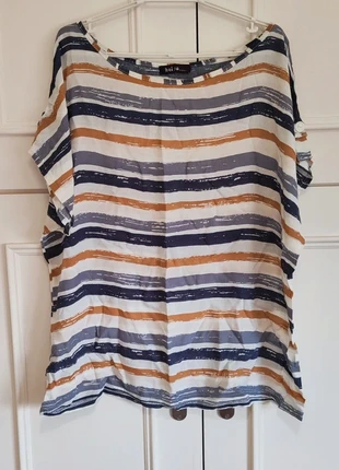 🚺 Blusa camiseta de rayas nueva, marque: Haiya, état: Neuf sans étiquette, taille: XL / 42 / 14, 10,00 €, 11,20 € Protection acheteurs incluse