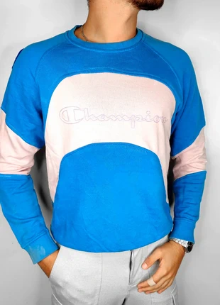 Pull rework vintage bleu rose champion T.L, marque: Champion, état: Très bon état, taille: L, 15,00 €, 16,45 € Protection acheteurs (Pro) incluse