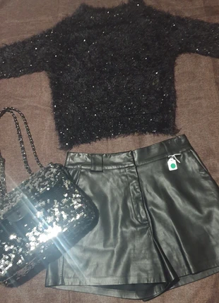 Short noir simili Cuir., brand: Kiabi, condition: New without tags, size: S / 36 / 8, €7.00, €8.05 includes Buyer Protection