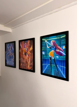 3 Cadres K-Pop Hunters Démon version noire, marque: Kpop, état: Neuf, 27,00 €, 29,05 € Protection acheteurs incluse