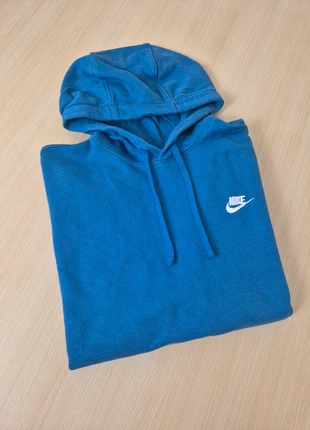 Sweat Nike à capuche bleu logo brodé - Taille M, marque: Nike, état: Très bon état, taille: M, 19,90 €, 21,60 € Protection acheteurs incluse