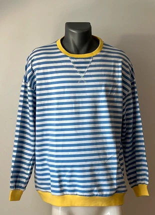 Sweat à rayures , taille M, bleu et blanc, neuf, état: Très bon état, taille: M, 4,50 €, 5,43 € Protection acheteurs (Pro) incluse