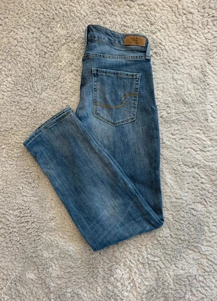 Pantalon jean Lévis signature coupe mid-rise slim cuffed/droite - bleu - taille XS femme, brand: Levi's, condition: Very good, size: XS / 34 / 6, €13.00, €14.35 includes Buyer Protection