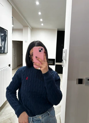 Pullover Blu Ralph Lauren con QR code, marque: Ralph Lauren, état: Neuf sans étiquette, taille: L / 40 / 12, 63,00 €, 66,85 € Protection acheteurs incluse