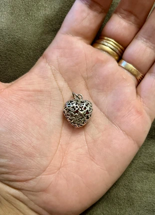 Pendentif cœur en argent massif ciselé, marca: Argent, estado: Muito bom, €22.85, €24.69 inclui Proteção do Comprador Pro