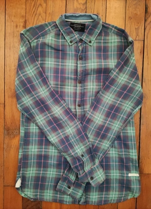 Chemise à carreaux violet vert Pull and Bear Homme - Taille S, marque: Pull & Bear, état: Très bon état, taille: S, 5,00 €, 5,95 € Protection acheteurs incluse
