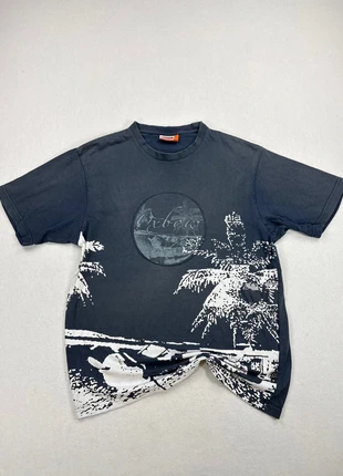 T-Shirt Vintage Oxbow Vintage Y2K Imprimé Plage Y2K Bleu Graphique – Taille L, brand: Oxbow, condition: Very good, size: L, €23.90, €25.80 includes Buyer Protection Pro