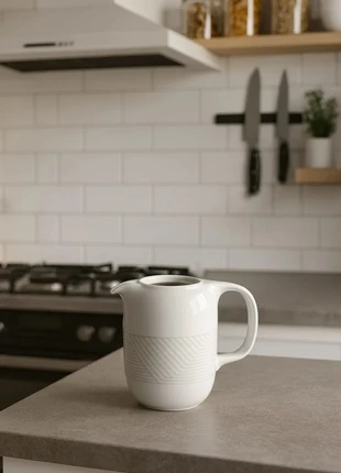 Pichet / verseuse en porcelaine Royal Mosa – design hollandais vintage, merk: Mosa, staat: Heel goed, € 30,00, € 32,20 inclusief Kopersbescherming