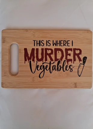 Planche à découper en bois, pour les légumes si vous vous sentez coupable ! Sarcasme, marque: humour, état: Neuf avec étiquette, 16,00 €, 17,50 € Protection acheteurs incluse