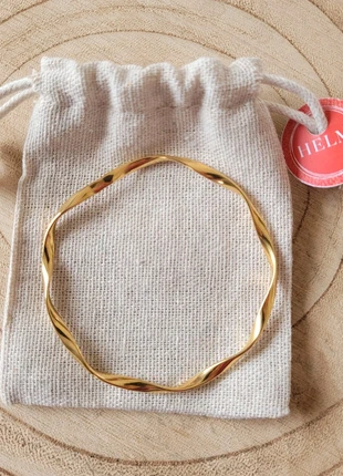 Bracelet torsadé plaqué or 18K, état: Neuf sans étiquette, 12,00 €, 13,30 € Protection acheteurs incluse