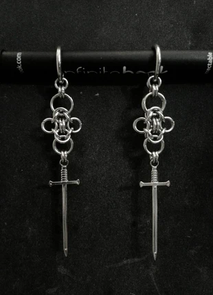 Sword Pendant Earrings 002, brand: Punk, condizioni: Ottime, €17.25, €18.81 include la Protezione acquisti