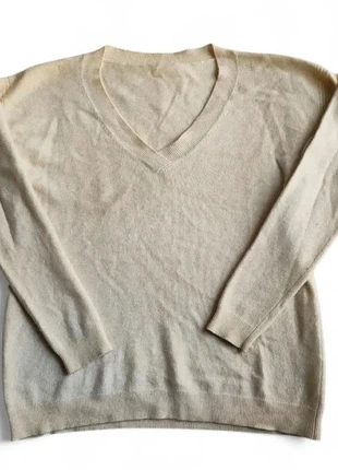 Pull maille crème col V – Taille L, condizioni: Buone, taglia: L / IT 44 / EU 40, €5.00, €5.95 include la Protezione acquisti Pro