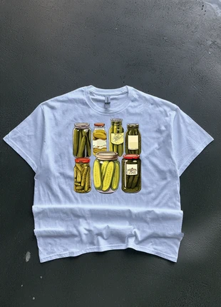 T-shirt vintage graphic tee boxy pickles, marque: Graphic Tee, état: Très bon état, taille: L, 9,99 €, 11,19 € Protection acheteurs (Pro) incluse