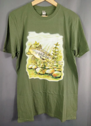T-shirt motif poisson Taille M, brand: Gildan, condition: Very good, size: M, €14.90, €16.35 includes Buyer Protection