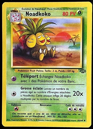 Carte Pokémon Noadkoko 35/64 - Wizards Jungle 2000, marke: Pokémon, zustand: Gut, 3,90 €, 4,80 € inklusive Vinted-Käuferschutz