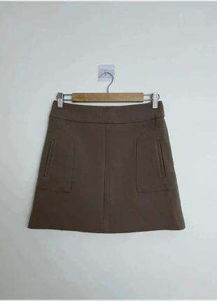 Mini jupe marron gris automne casual à poches - camaïeu - Taille S (36), merk: Camaïeu, staat: Heel goed, maat: S / 36 / 8, € 10,00, € 11,20 inclusief Kopersbescherming