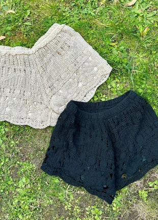 Shorts à crochet bohème, marque: Vintage Dressing, état: Neuf sans étiquette, taille: S / 36 / 8, 15,00 €, 16,45 € Protection acheteurs incluse