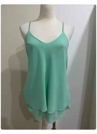 Top Cloothes bretelles vert Taille M, merk: Cloothes, staat: Heel goed, maat: M / 38 / 10, € 3,00, € 3,85 inclusief Kopersbescherming