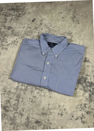 Chemise Bleu clair à col Ralph Lauren logo brodé manches longues homme old money L, marca: Ralph Lauren, estado: Bom, tamanho: L, €10.00, €11.20 inclui Proteção do Comprador