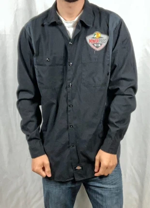 Chemise Dickies Noir et Grise à manches longues Workwear, brand: Dickies, condition: Good, size: L, €14.99, €16.44 includes Buyer Protection Pro