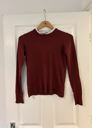 NEXT Maroon Knit Sweater – UK 6–8, brand: Next, condition: Very good, size: XS / UK 4-6, £3.00, £3.85 includes Buyer Protection