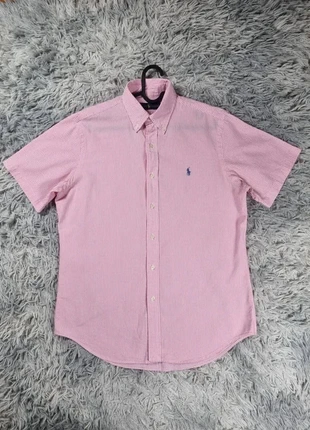 Chemise Ralph Lauren Homme M Rayée Rose Blanc Oxford Logo Brodé Vintage USA 100% Coton, marke: Ralph Lauren, zustand: Sehr gut, größe: M, 30,00 €, 32,20 € beinhaltet Vinted-Käuferschutz Pro