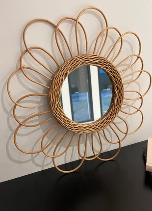 Miroir rotin fleur, marque: Maisons du Monde, état: Très bon état, 8,00 €, 9,10 € Protection acheteurs incluse