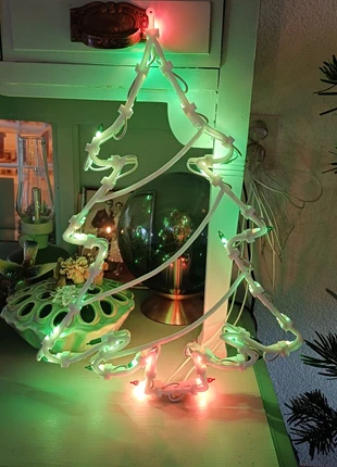 Vintage verlichte kerstboom, merk: Vintage Chic, staat: Heel goed, € 7,00, € 8,05 inclusief Kopersbescherming