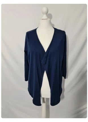 Gilet long bleu marine Camaïeu taille L – coupe fluide sans boutons, marca: Camaïeu, estado: Muito bom, tamanho: L / 40 / 12, €1.00, €1.75 inclui Proteção do Comprador Pro