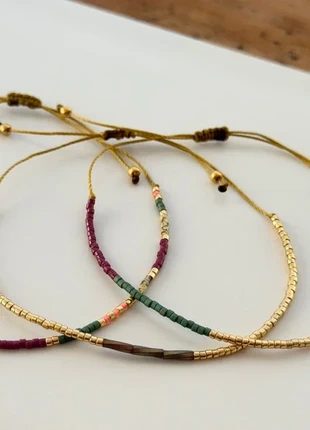 Ensemble de 3 bracelets Miyuki Framboisine, marca: PBdeC, estado: Muy bueno, 13,00 €, 14,35 € Protección al comprador incluida