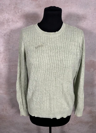 Pull Maille Torsadée Cable Knit Vintage Kim Rogers sage texturé taille M, brand: Vintage Dressing, condition: Very good, size: M / 38 / 10, €8.00, €9.10 includes Buyer Protection Pro