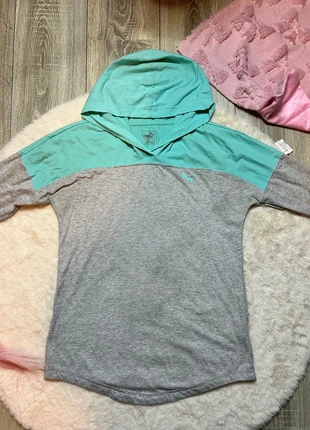 Puma Colourblock Mint Grey Hoodie M, merk: Puma, staat: Heel goed, maat: M / 38 / 10, € 4,50, € 5,43 inclusief Kopersbescherming