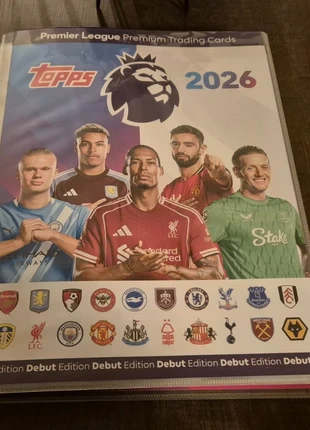 Topps Premier League 2026 binder completed base cards, merk: Topps, staat: Als nieuw, € 1,00, € 1,75 inclusief Kopersbescherming