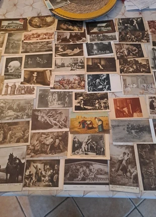 Lot de 60 cartes postales anciennes musées tableaux peintures paysages scènes, état: Bon état, 5,00 €, 5,95 € Protection acheteurs incluse
